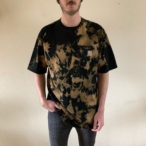 Carhartt pocket tee - black tie dye
